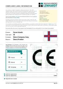 Faroe Islands Type Approval Label